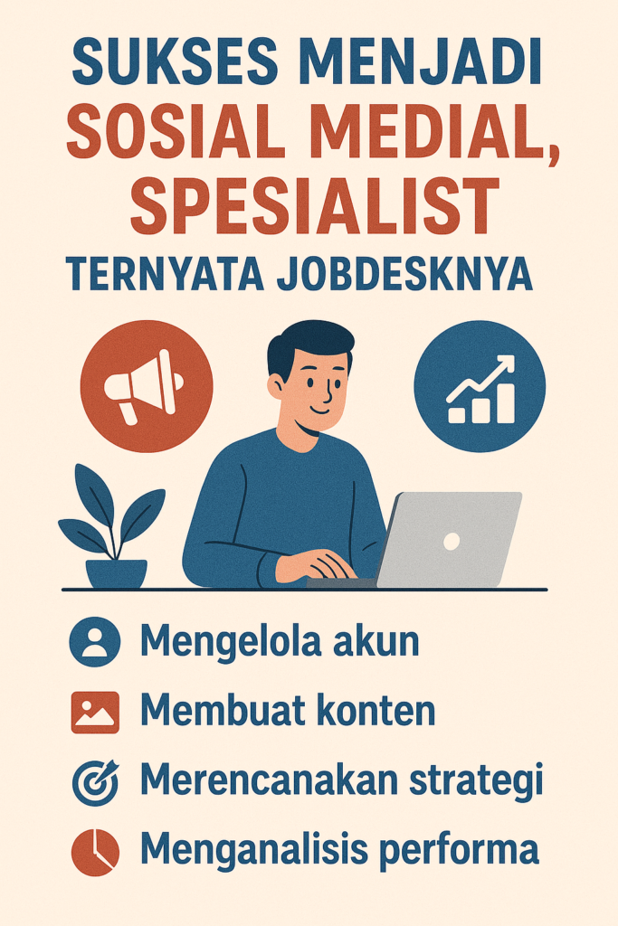 Sukses menjadi Sosial Media Spesialist, ternyata jobdesknya ini